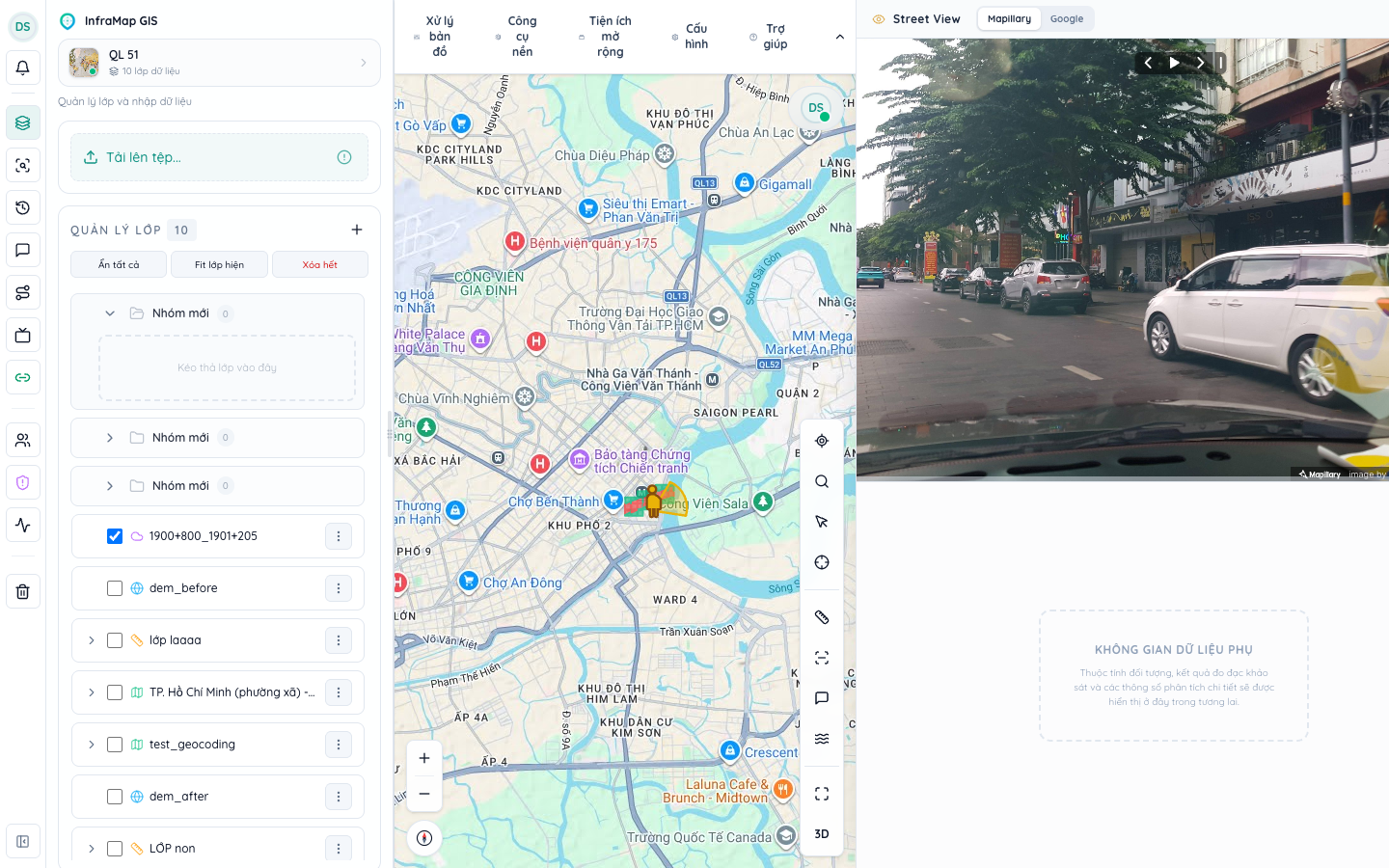 Tùy biến co giãn kích thước Dock Street View